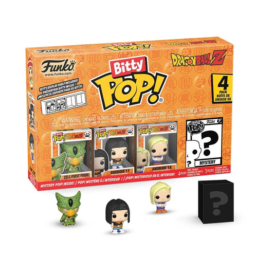 Funko Bitty Pop ! Con Mistery Pop Dragon Ball Z 4 Pezzi Statuette Vinile Nuovo