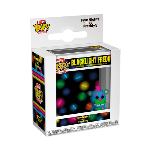 Funko Bitty Pop! Deluxe FNAF Blacklight Freddy Vinyl Figure Statua Collezione