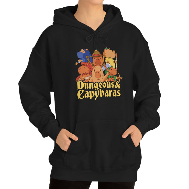 Capybara Fantasy Printed European And American Plus Velvet Hooded Sweater