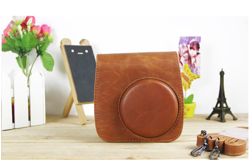 Borsa protettiva in pelle per fotocamera, piccola borsa a tracolla in PU