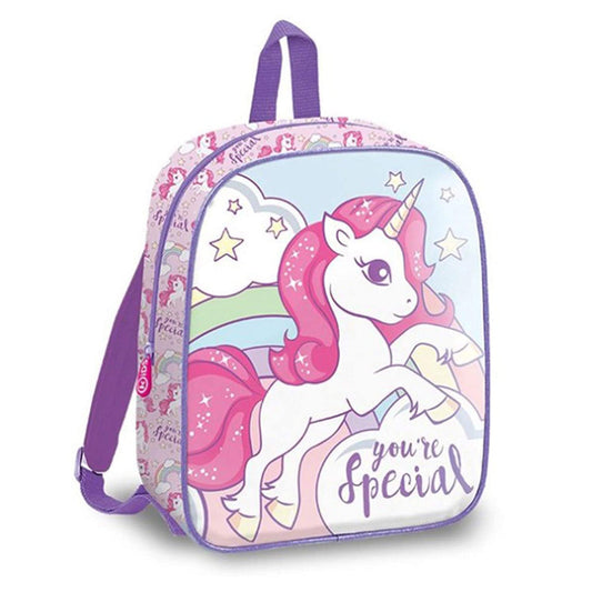Zaino Unicorno zainetto ufficiale con bretelle per bambini scuola 2045