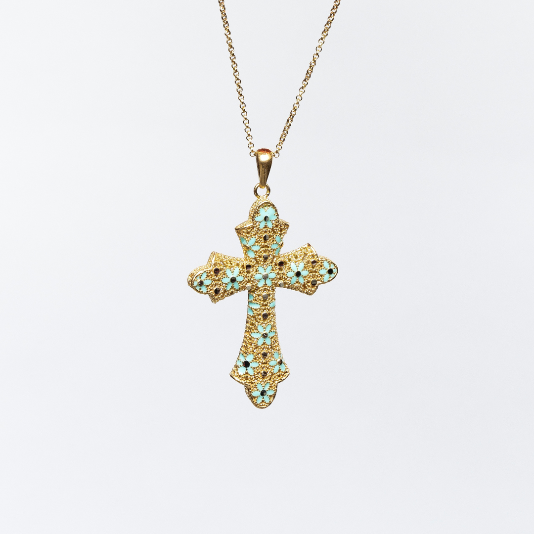 COLLANA CROSS MEDIUM IN ARGENTO
