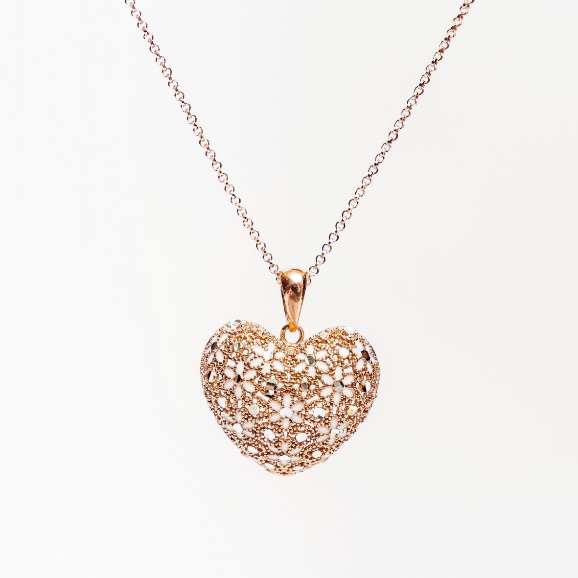 COLLANA CUORE IN ARGENTO "CUORE GROSSO"