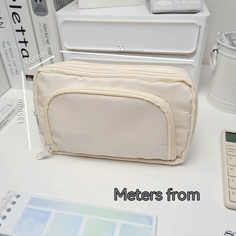 Astuccio portapenne di grande capacità, borsa portaoggetti portatile