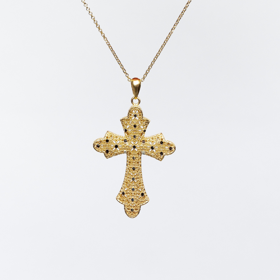 COLLANA CROSS MEDIUM IN ARGENTO