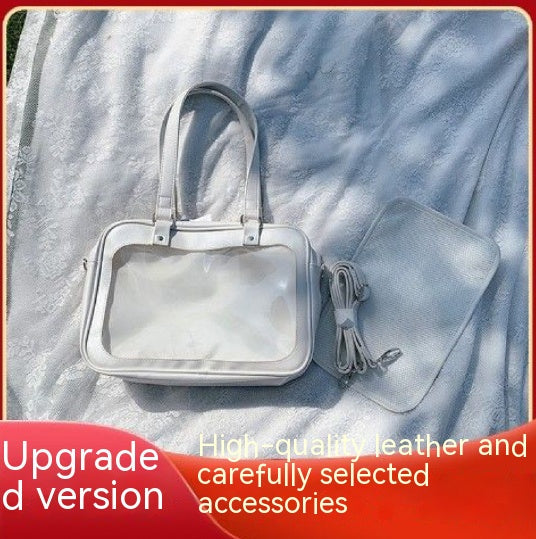 Transparent Badge Cartoon Backpack