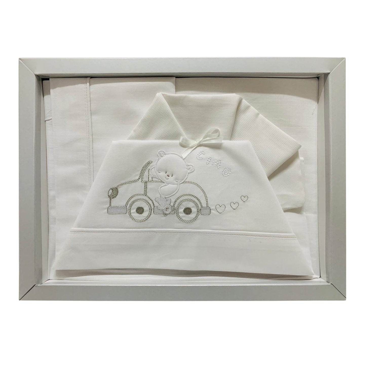 Coordinato culla carrozzina Piccole Emozioni neonato set 3 pezzi in cotone 2516