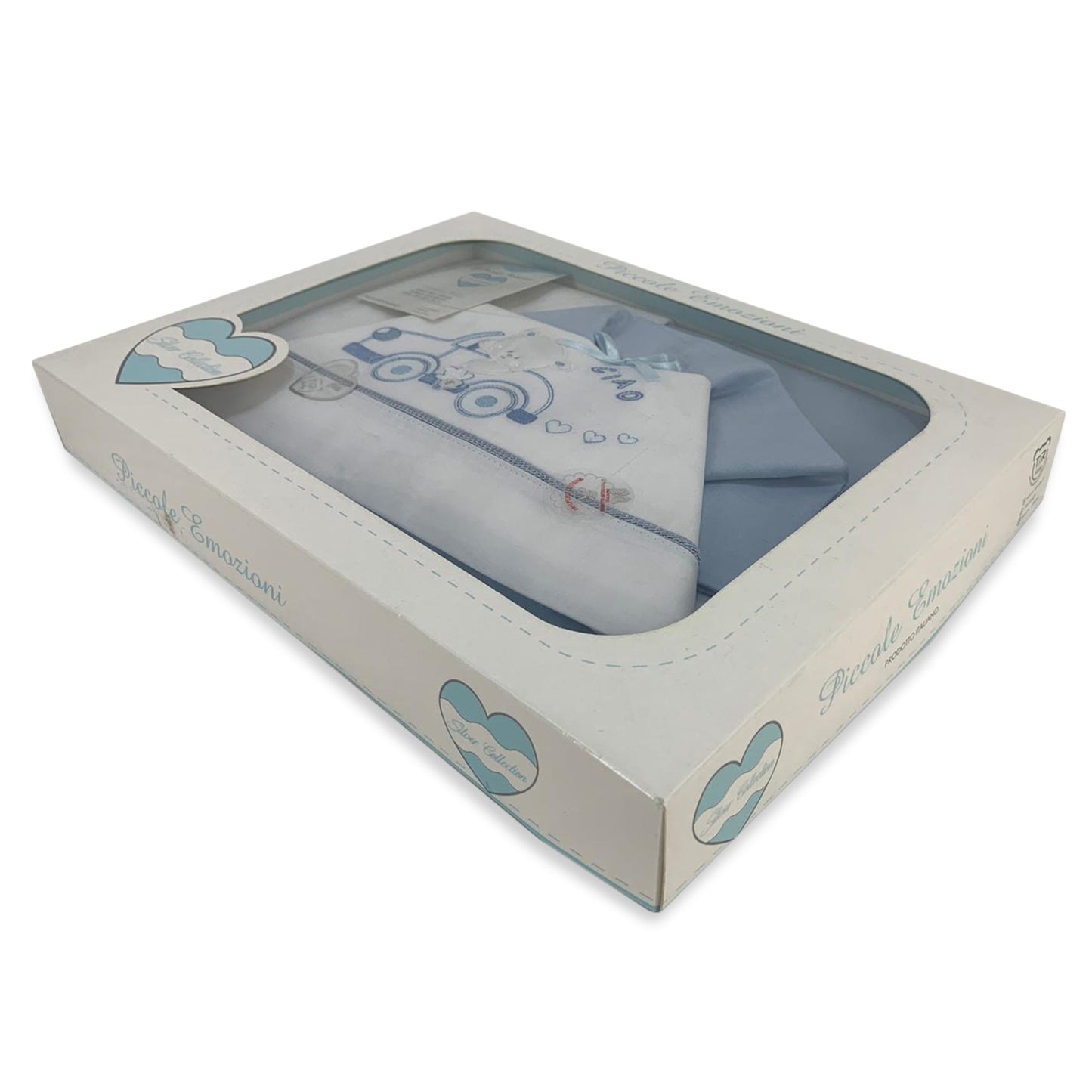 Coordinato culla carrozzina Piccole Emozioni neonato set 3 pezzi in cotone 2516