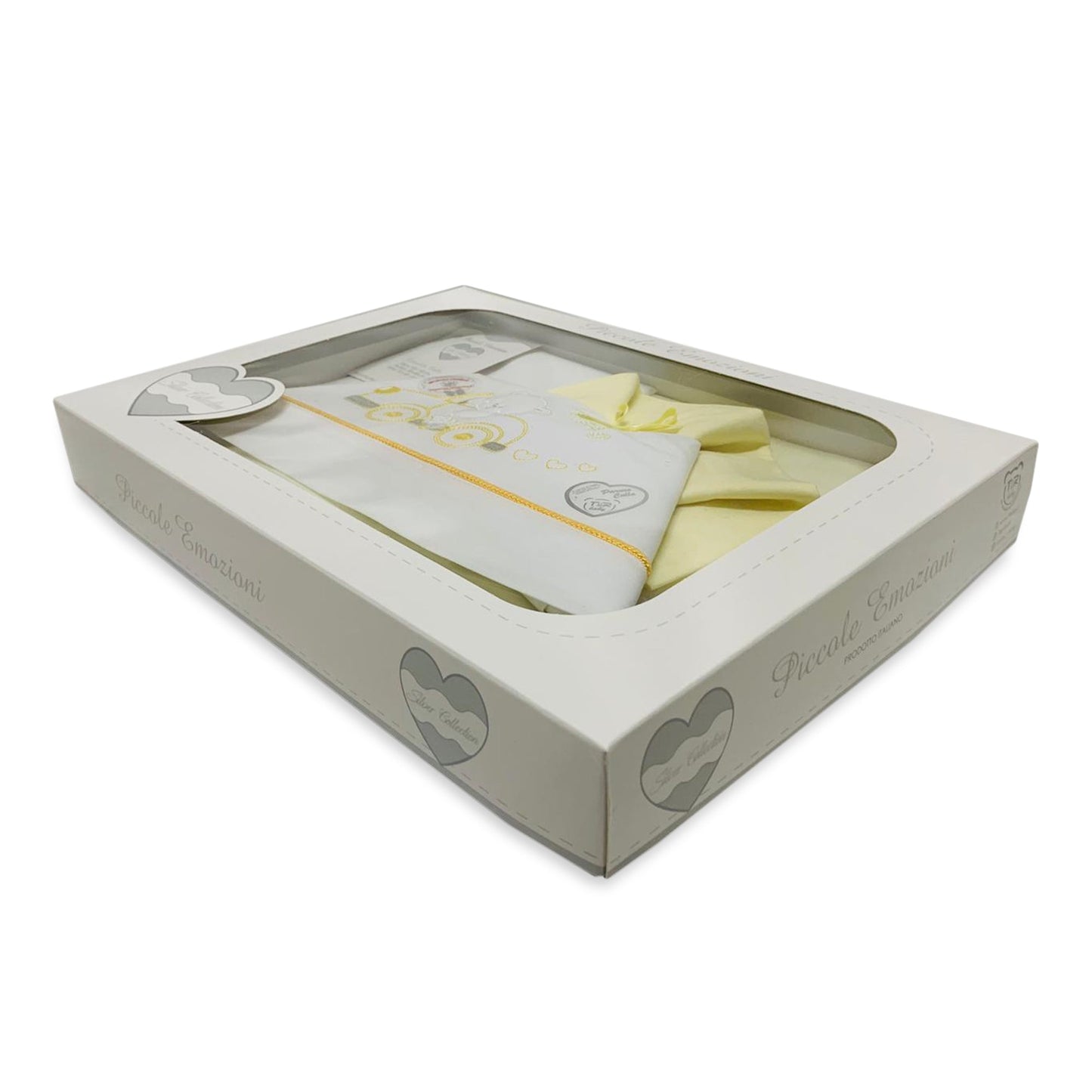 Coordinato culla carrozzina Piccole Emozioni neonato set 3 pezzi in cotone 2516