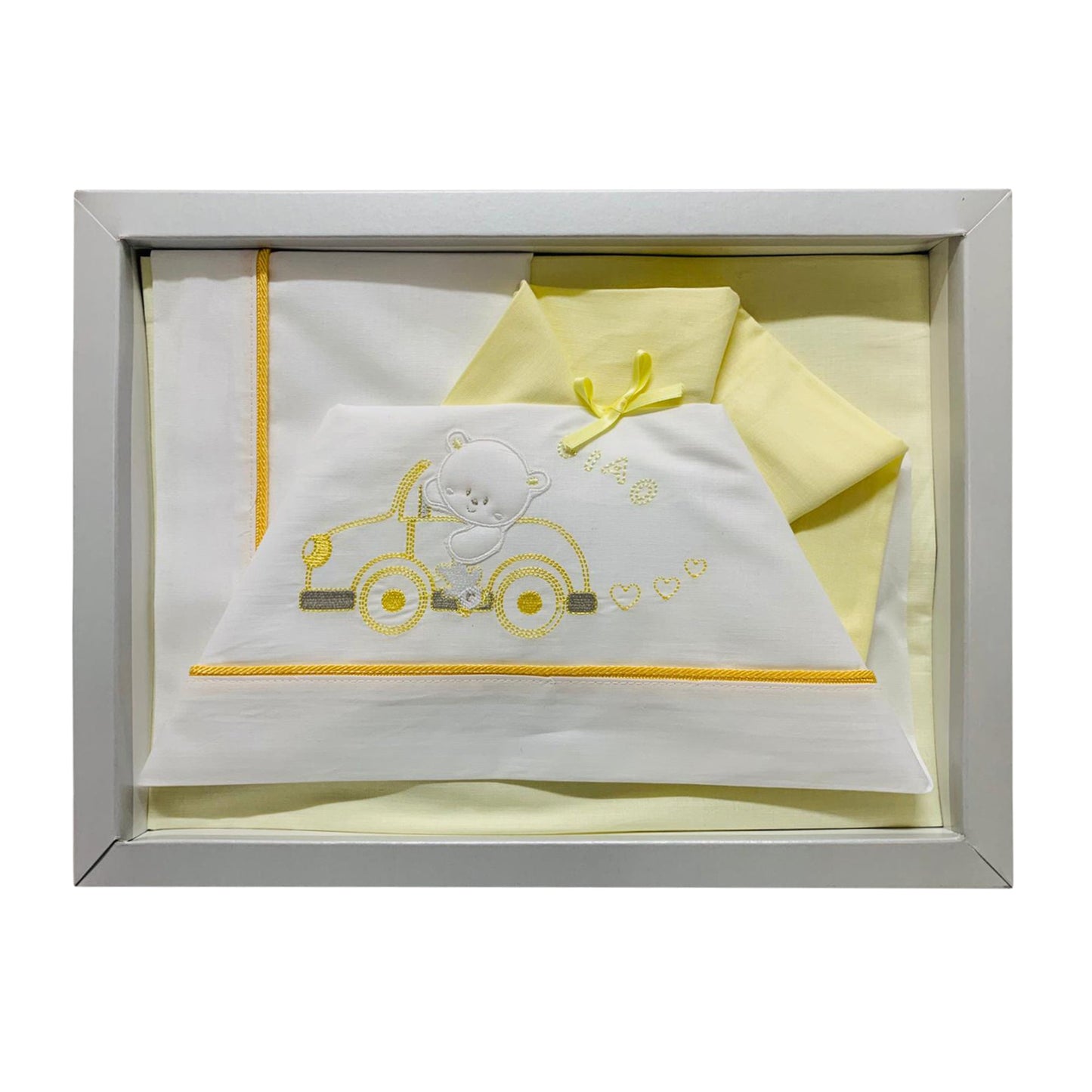 Coordinato culla carrozzina Piccole Emozioni neonato set 3 pezzi in cotone 2516