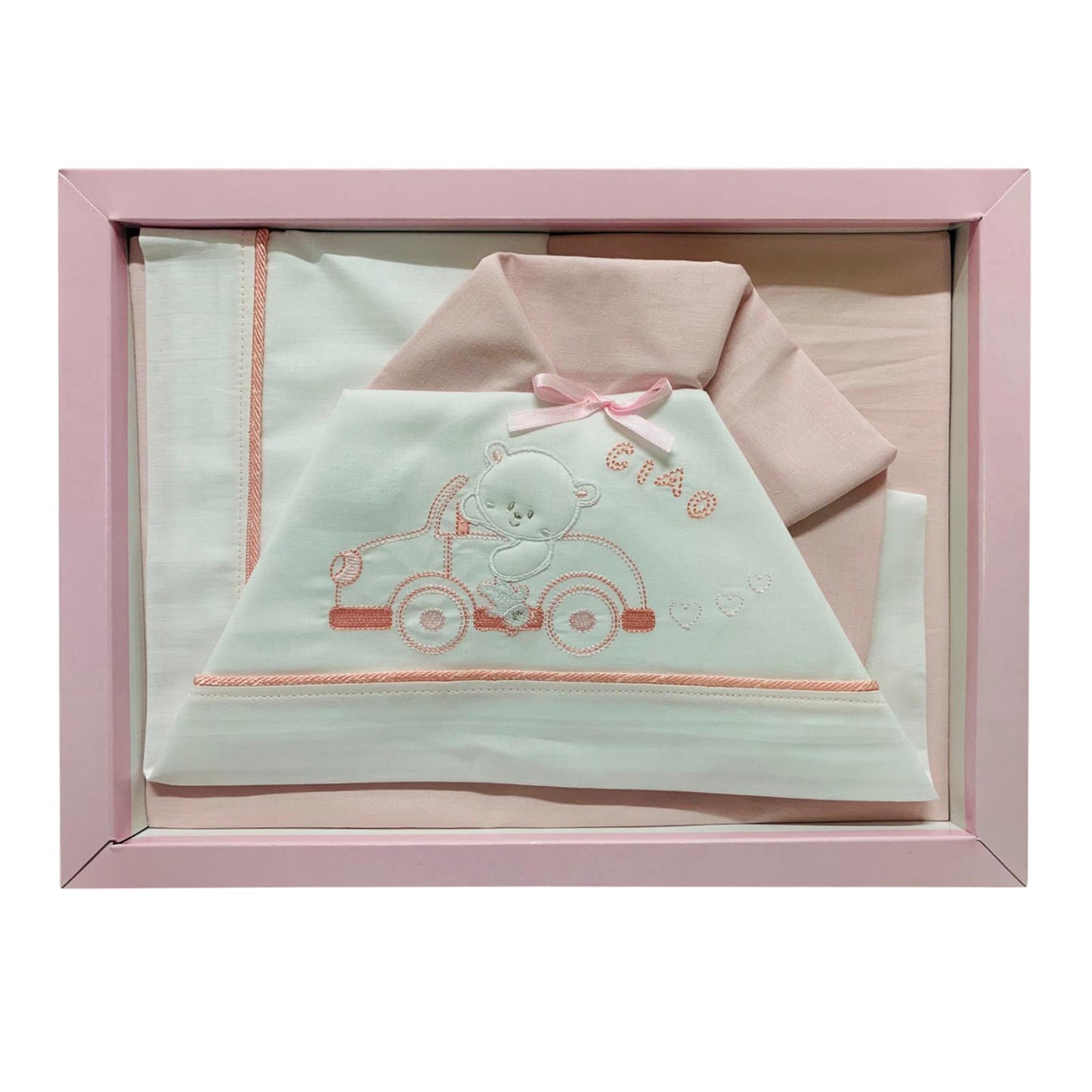 Coordinato culla carrozzina Piccole Emozioni neonato set 3 pezzi in cotone 2516