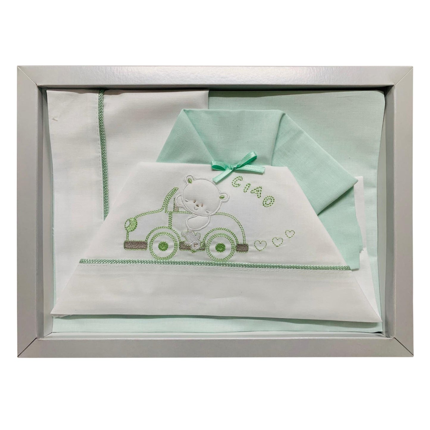 Coordinato culla carrozzina Piccole Emozioni neonato set 3 pezzi in cotone 2516