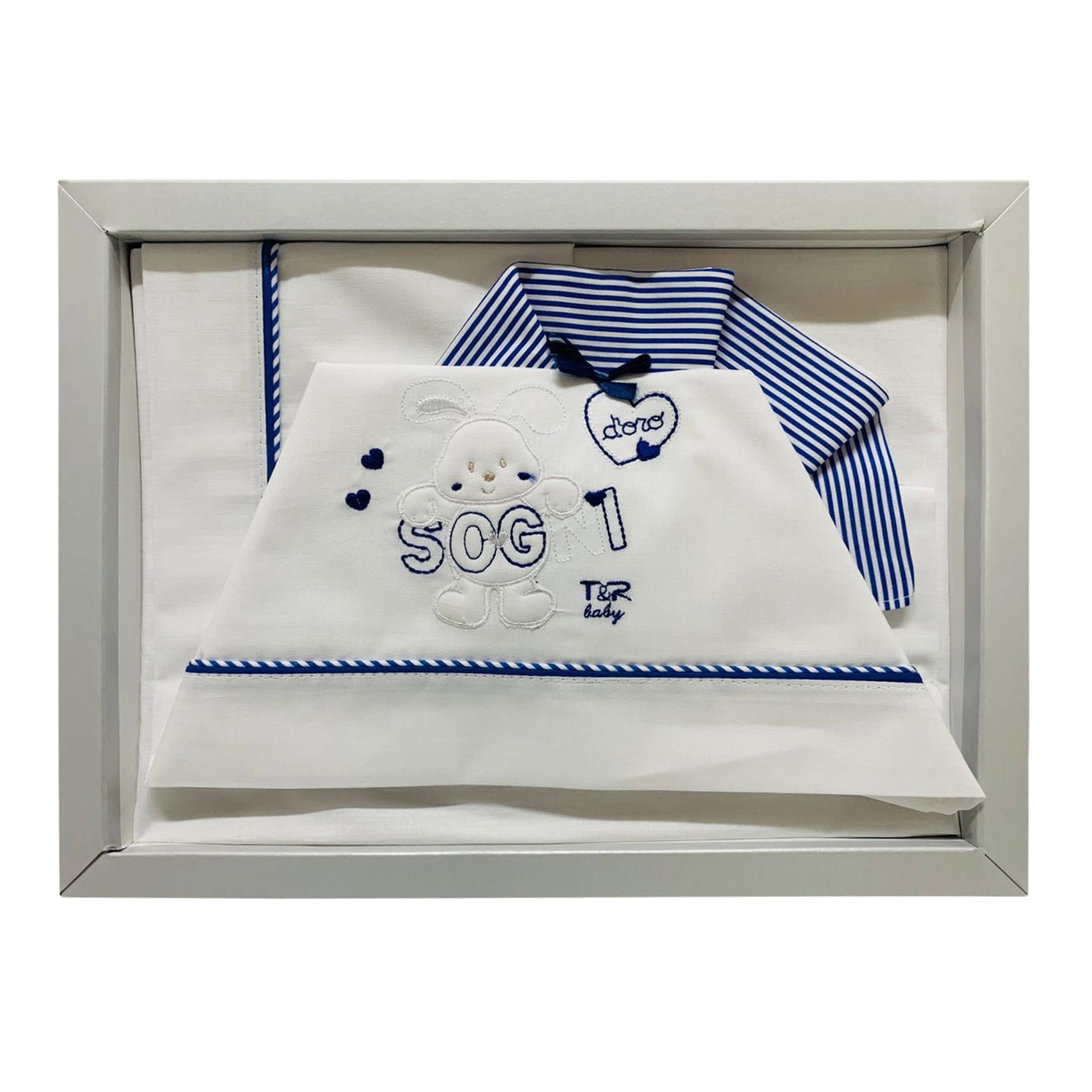 Coordinato culla carrozzina Piccole Emozioni neonato set 3 pezzi in cotone 2517