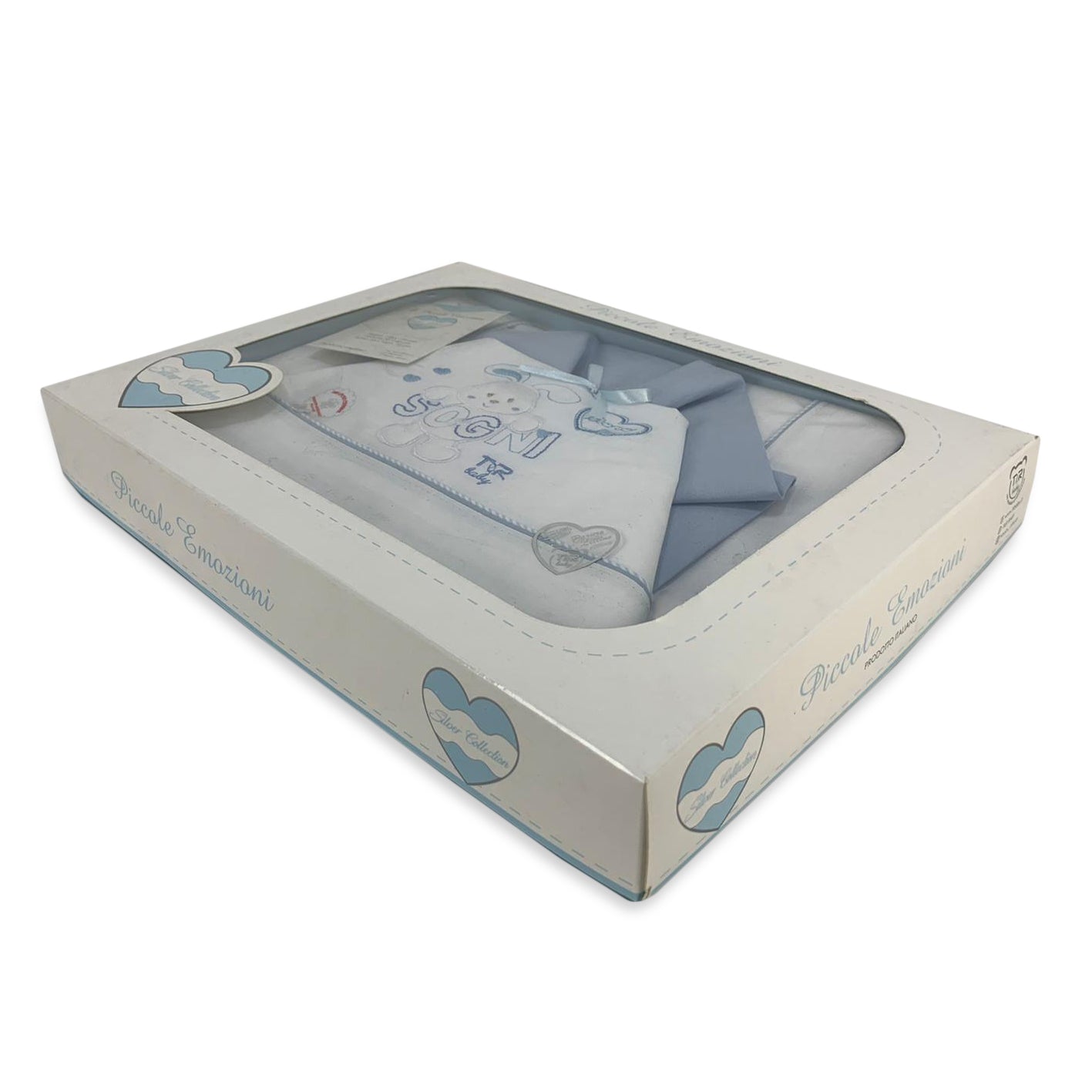 Coordinato culla carrozzina Piccole Emozioni neonato set 3 pezzi in cotone 2517