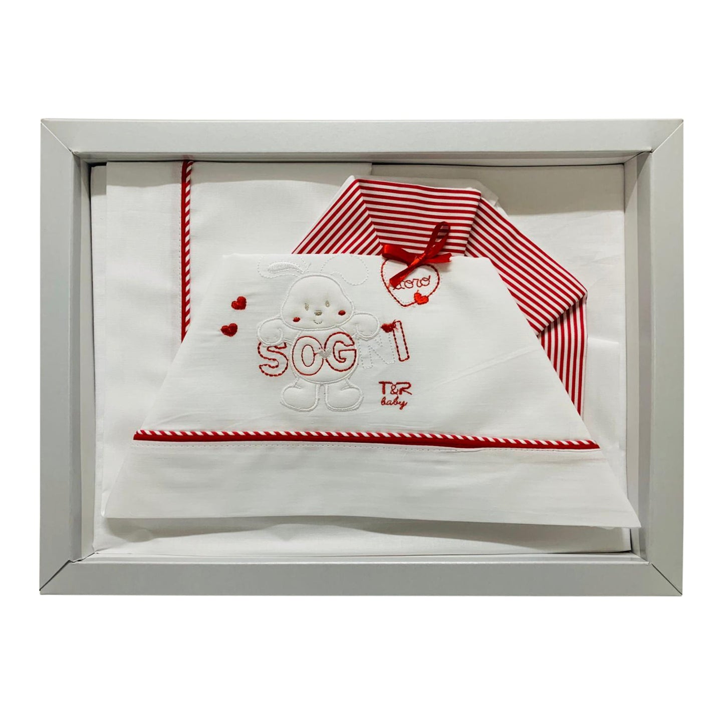 Coordinato culla carrozzina Piccole Emozioni neonato set 3 pezzi in cotone 2517