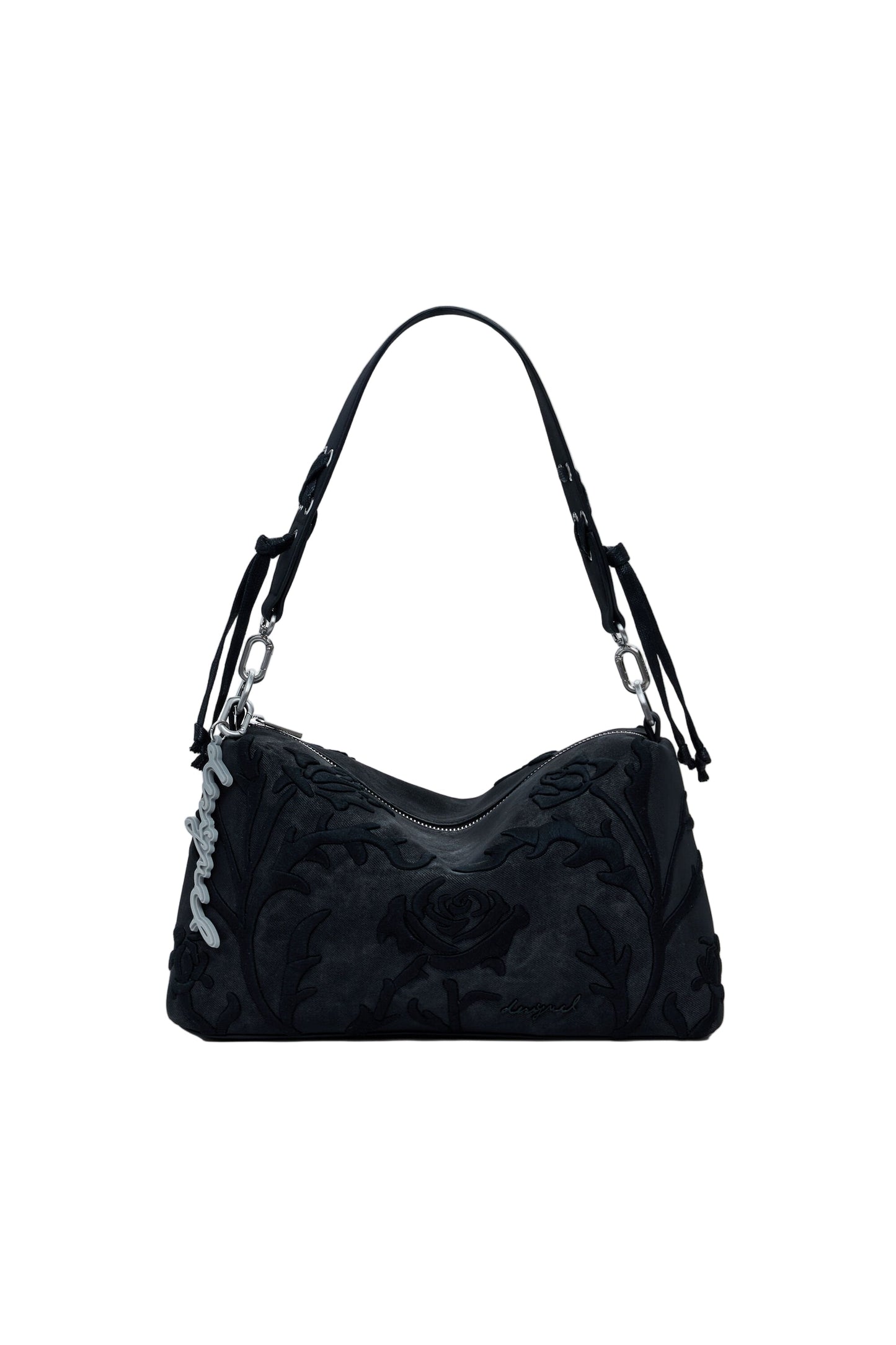 DESIGUAL Borsa Donna Nera a Spalla Romeo Floral Bergamo