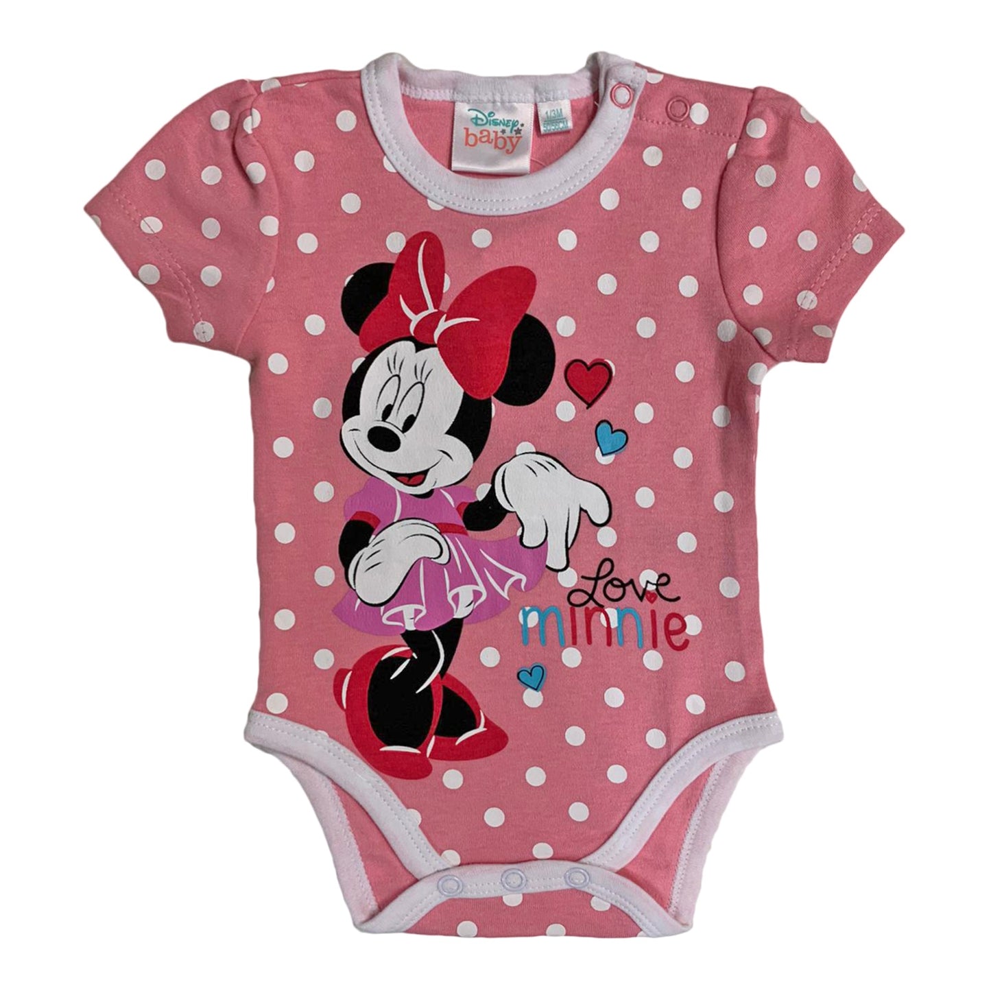 Body neonata manica corta Disney tutina Minnie 2614