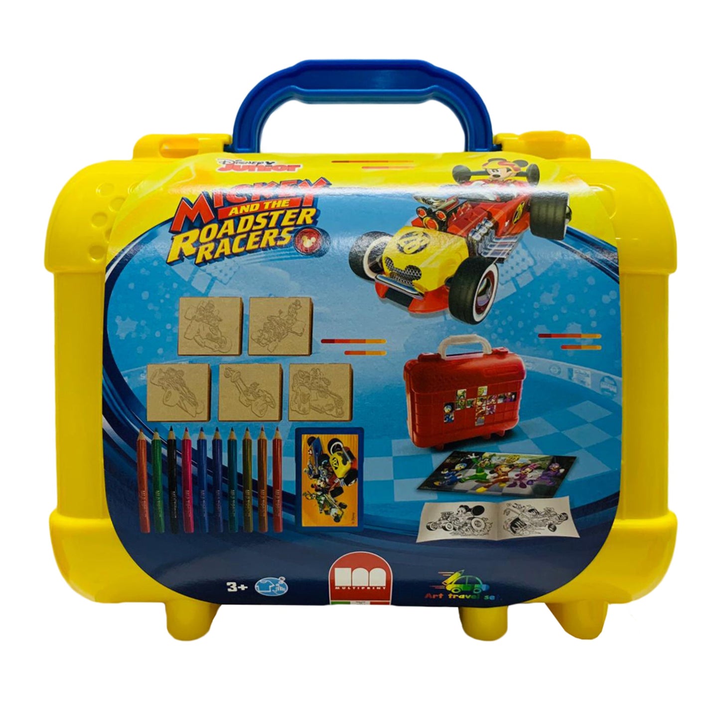 Set cancelleria valigetta ufficiale Disney Mickey Mouse con timbri bimbi 2656