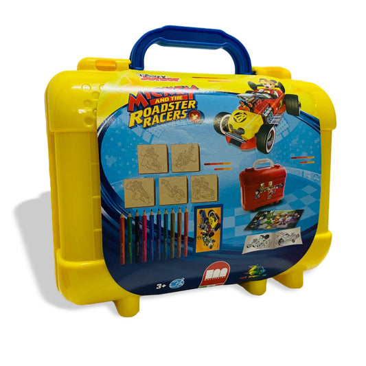 Set cancelleria valigetta ufficiale Disney Mickey Mouse con timbri bimbi 2656