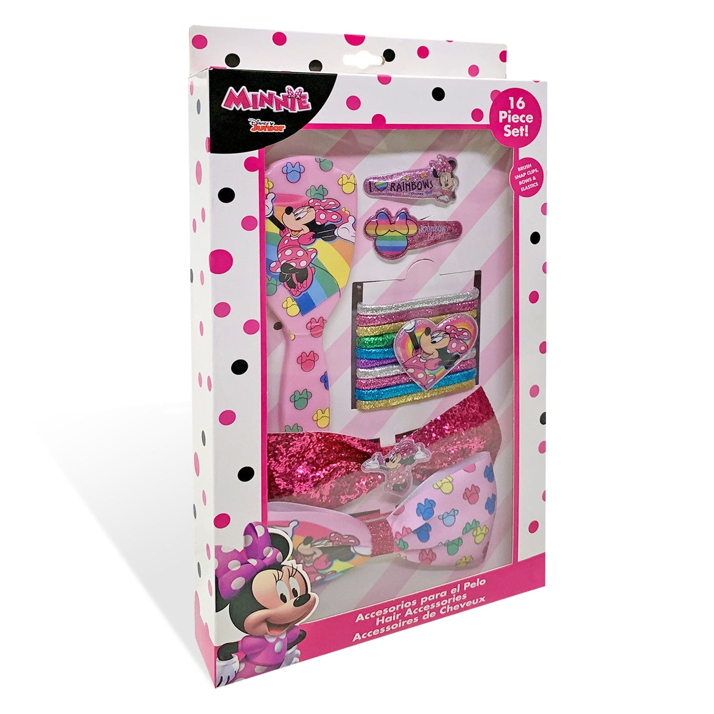 Accessori per capelli Disney Minnie kit 16 pz spazzola fermagli 2711
