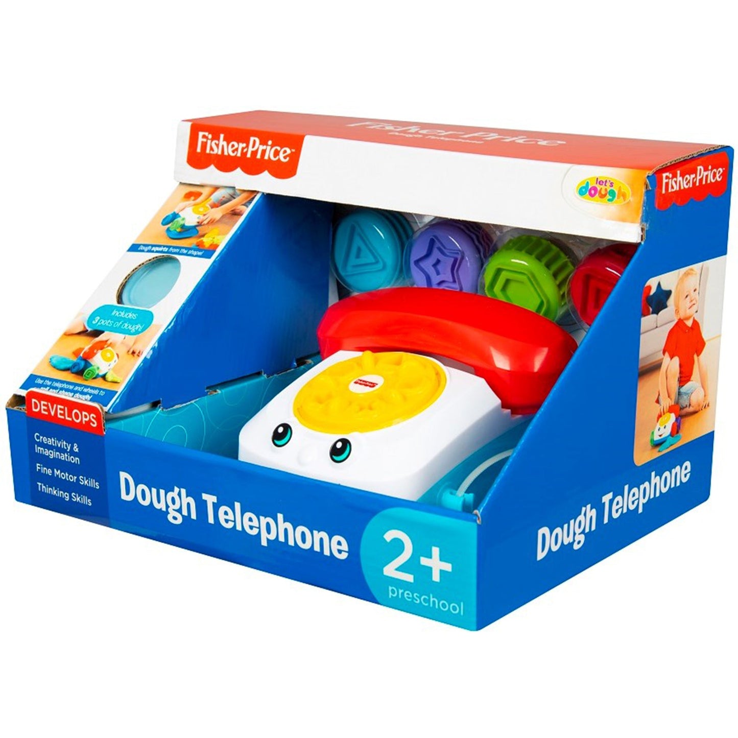 Giocattolo creativo per bambini Fisher-Price telefono formine e plastilina 2732