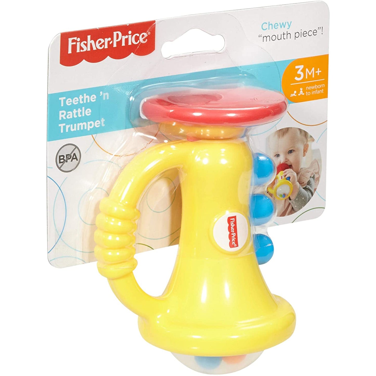 Giocattolo Fisher-Price per bambini trombetta sonaglio mordicchiabile 2734
