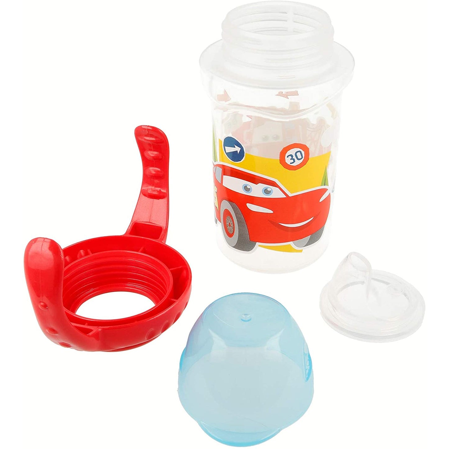 Bicchiere da viaggio per bambino Disney Cars con beccuccio tazza antigoccia 2746