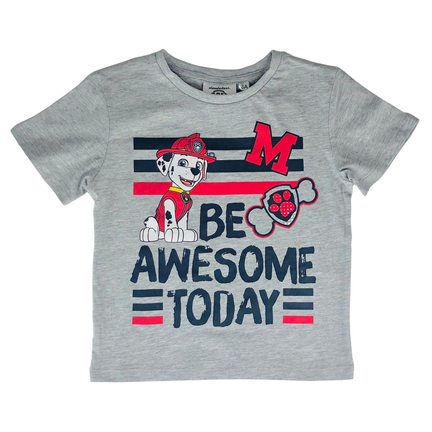 Maglietta Paw Patrol t-shirt in cotone mezze maniche stampata bambino 2827