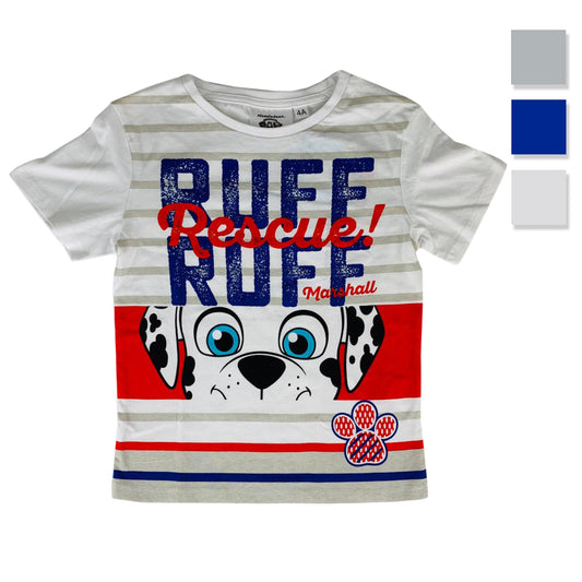 Maglietta Paw Patrol t-shirt in cotone mezze maniche stampata bambino 2827