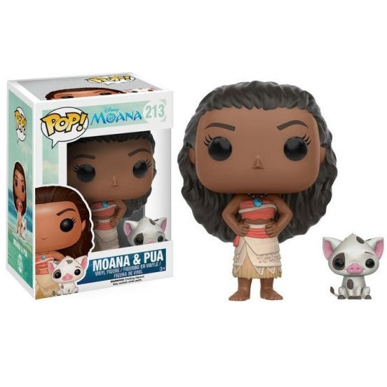 Funko Pop ! Disney Moana - Oceania (213) Moana & Pua Vinyl Figure 9Cm