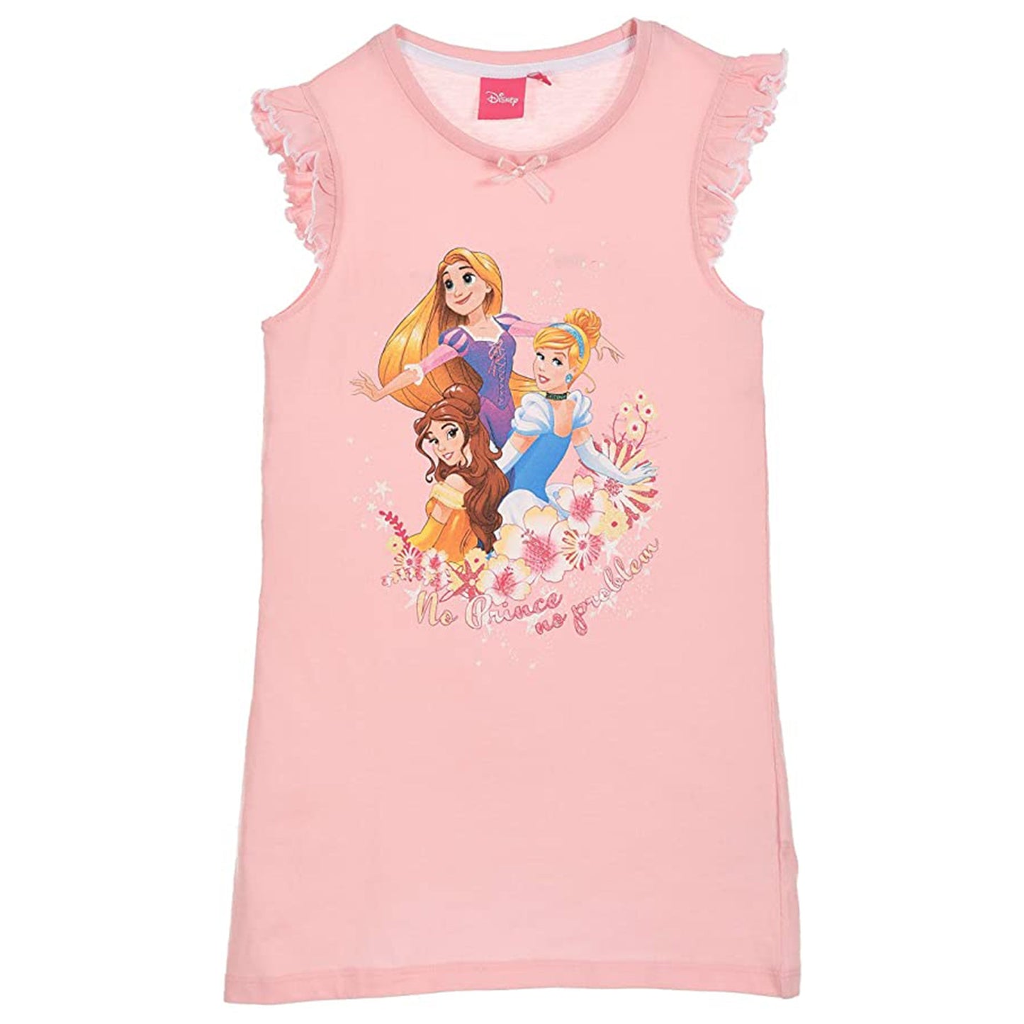 Camicia da notte bambina Disney Principesse canotta lunga in cotone 2898