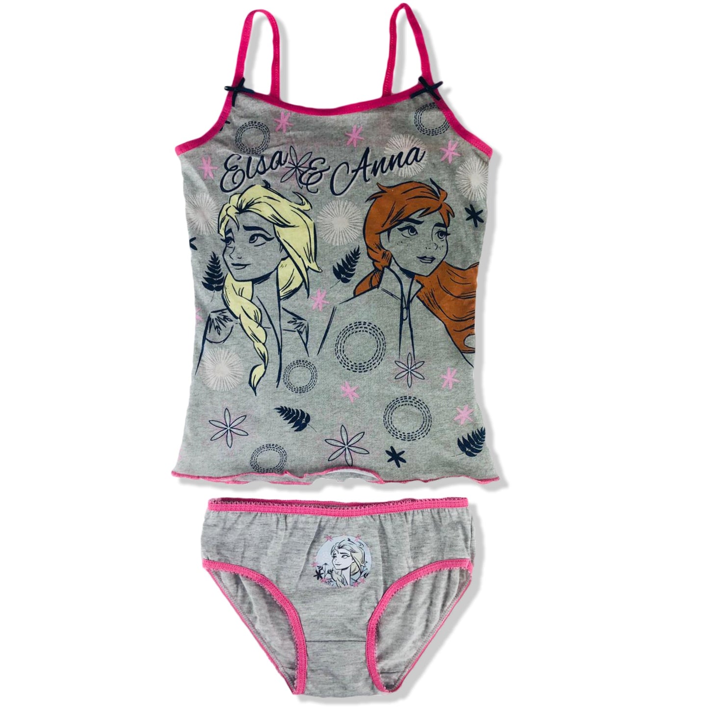 Pigiama bambina Disney Frozen II completo top slip estivo cotone stampato 2906