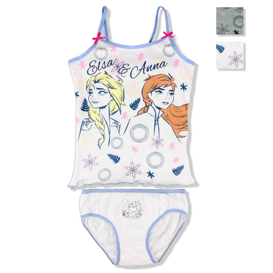 Pigiama bambina Disney Frozen II completo top slip estivo cotone stampato 2906