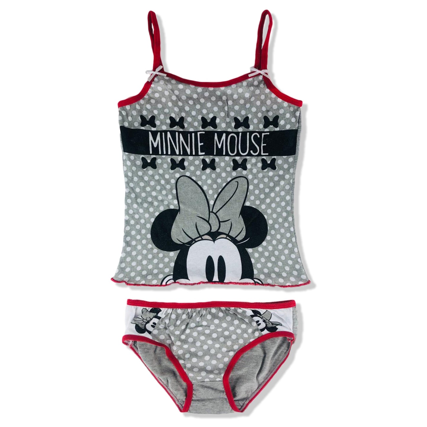 Pigiama bambina Disney Minnie completo top slip estivo cotone stampato 2907