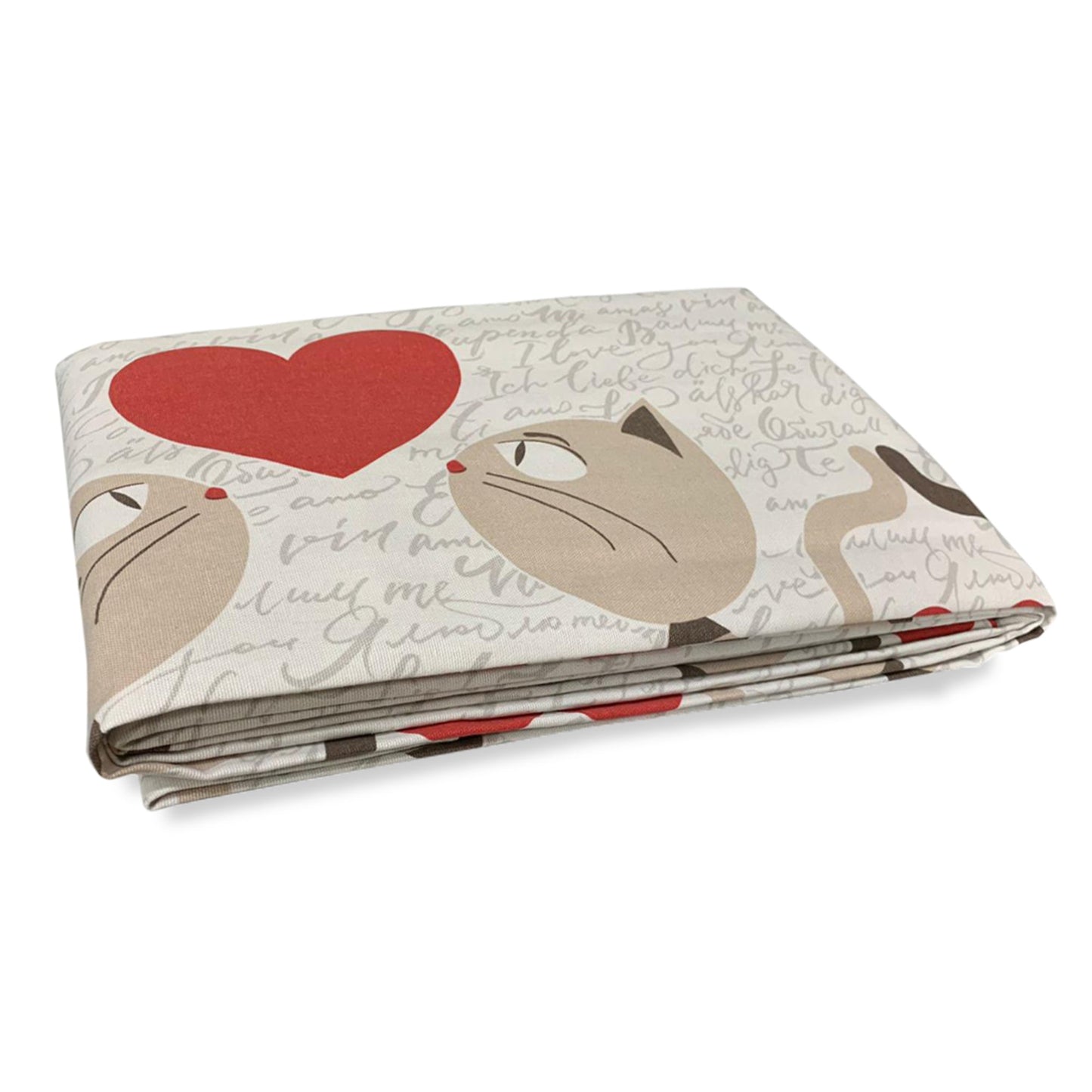 Copriletto per letto matrimoniale in jacquard Pensieri Delicati dis gattini 2922