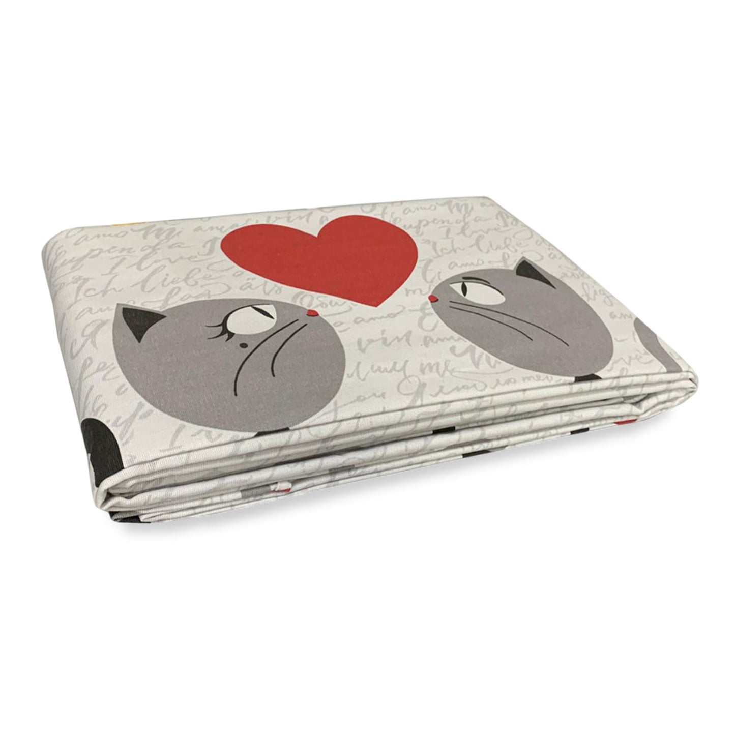 Copriletto per letto matrimoniale in jacquard Pensieri Delicati dis gattini 2922