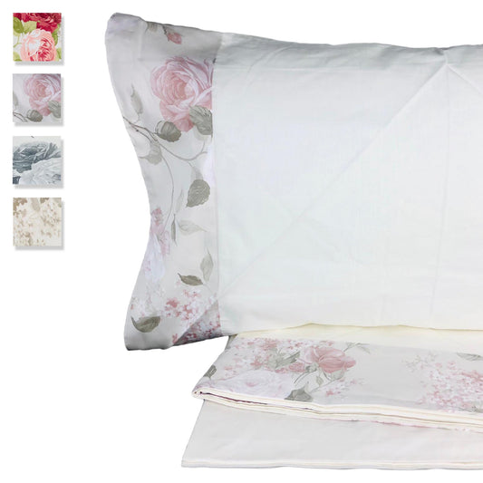 Completo lenzuola cotone per letto matrimoniale IRGE 250x290 cm Sophie 2970