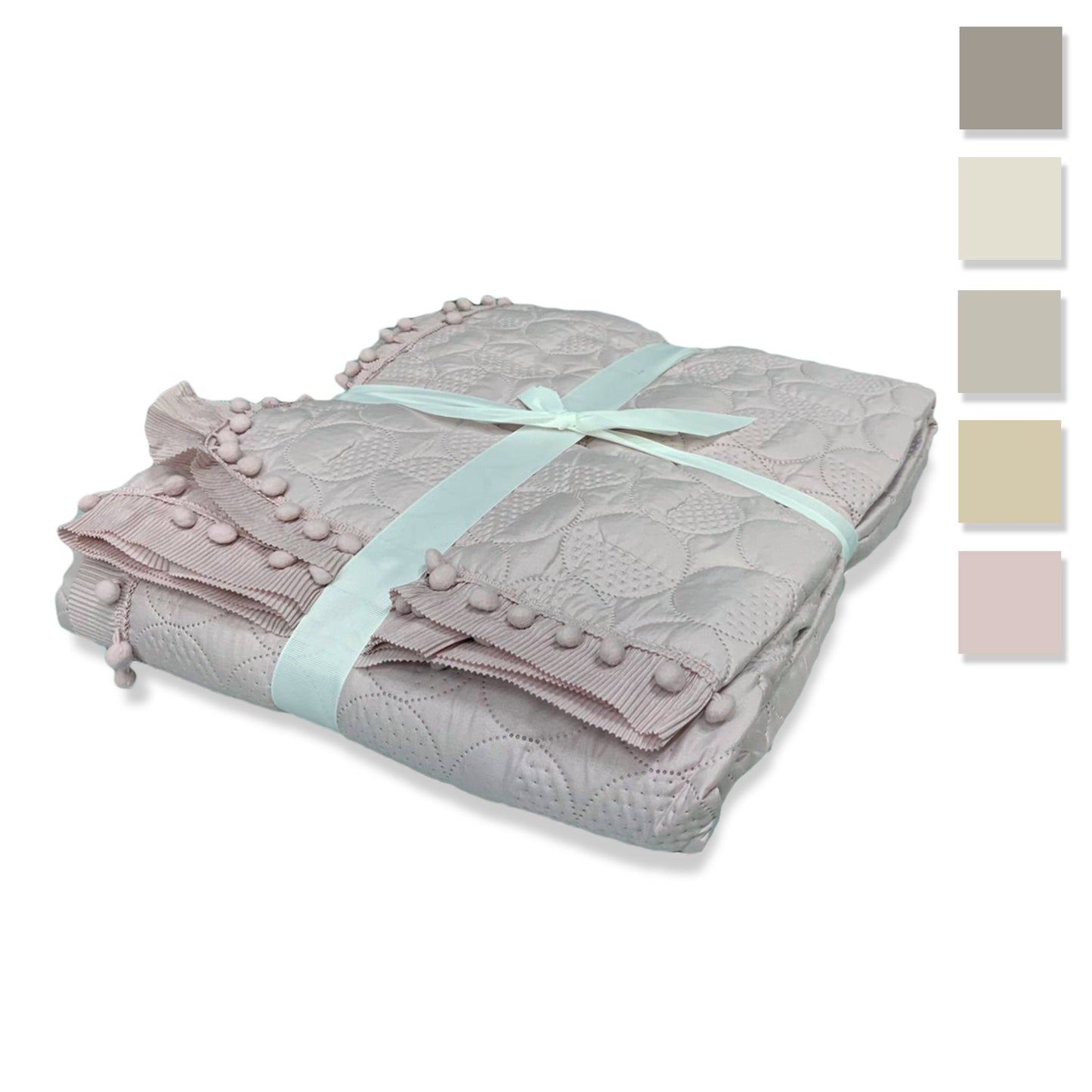 Copriletto primaverile letto singolo IRGE 170x260 cm art. pon pon 2980