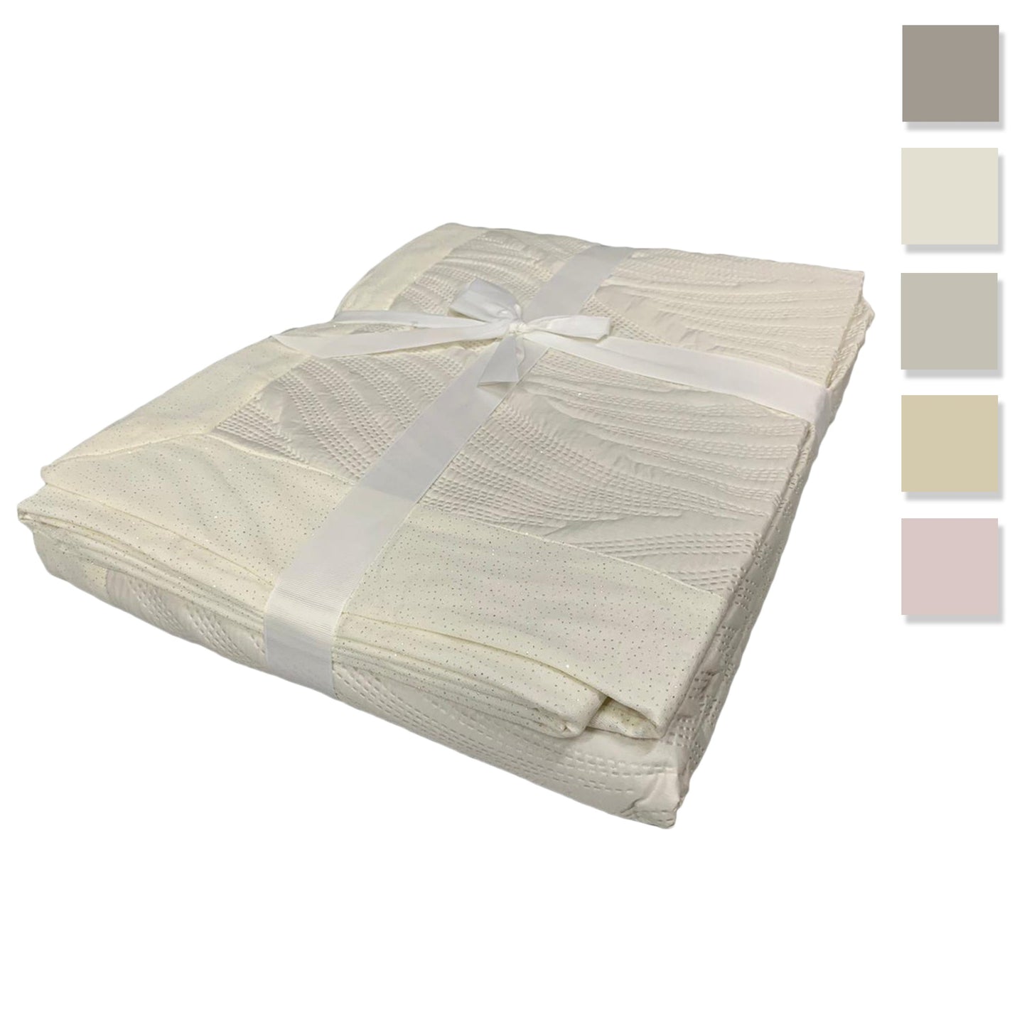 Copriletto primaverile letto singolo IRGE 170x260 cm art. lurex 2983