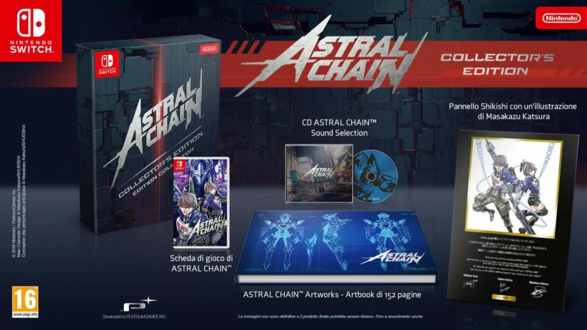 Astral Chain Collector Limited Edition Nintendo Switch Italiano Sigillata Nuova