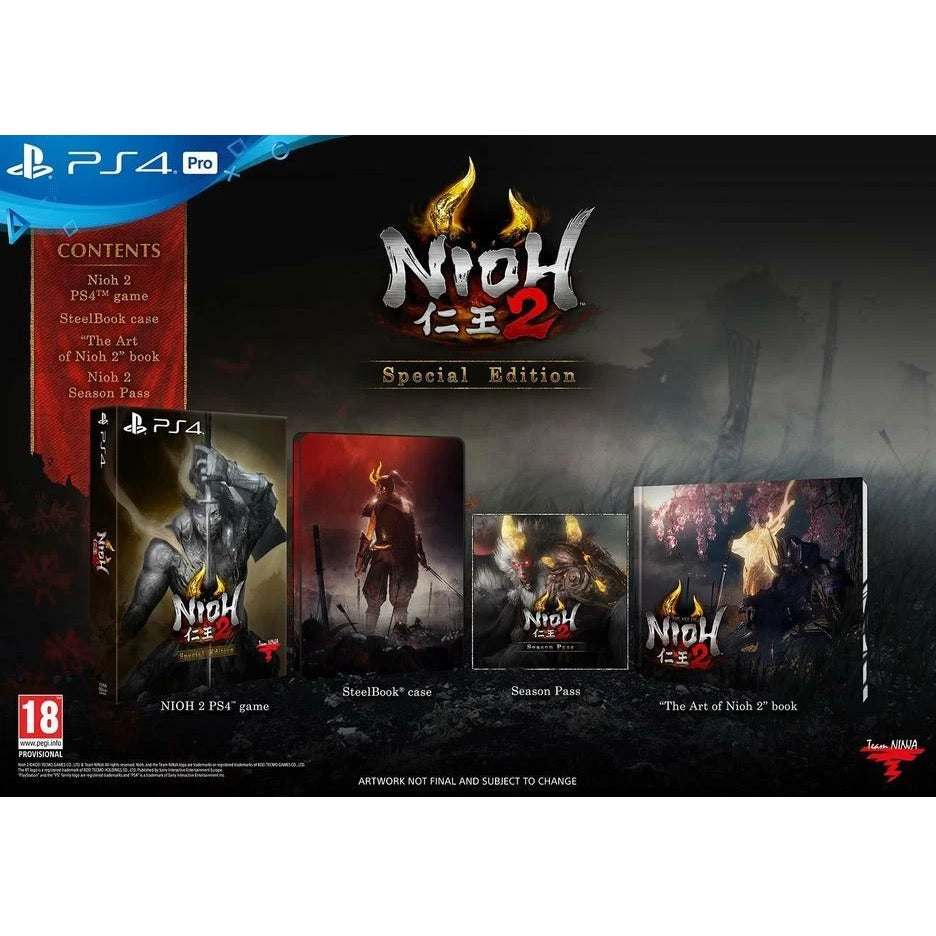 Nioh 2 Special Edition Ps4 Italiano Team Ninja Playstation 4 Gioco + Steelbook