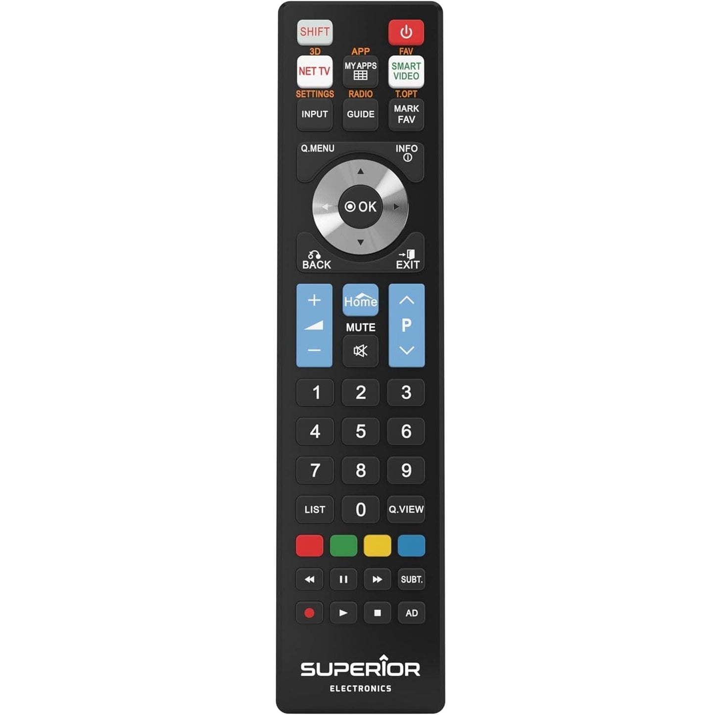 Telecomando Tv Universale Smart Tv Lg Superior Compatibile Per Tv Lg E Pc Nero