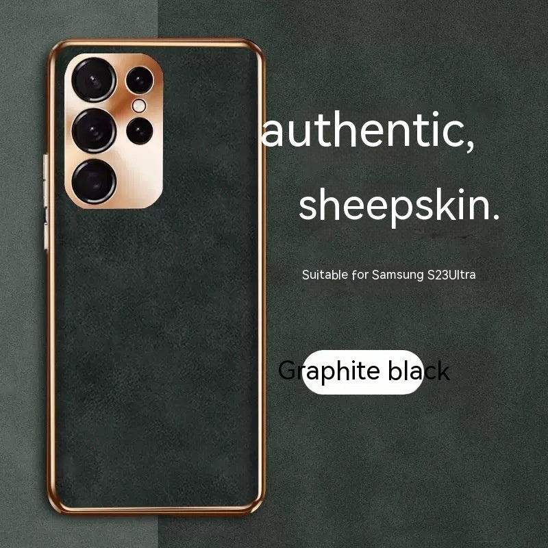 Fashion Eyelet Sheepskin Phone Case