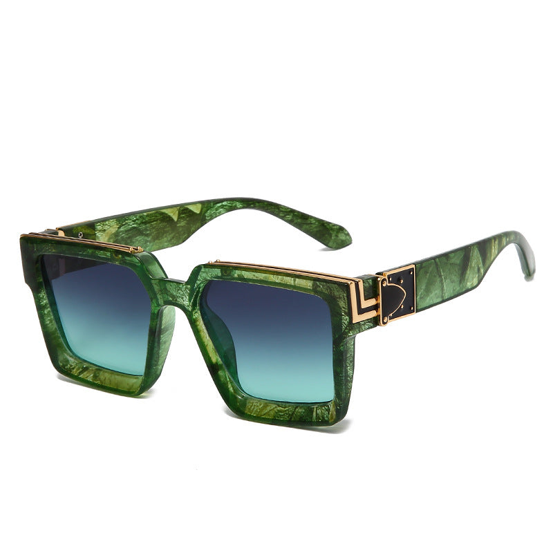 Fashion Big Square Rim Trendy Sunglasses
