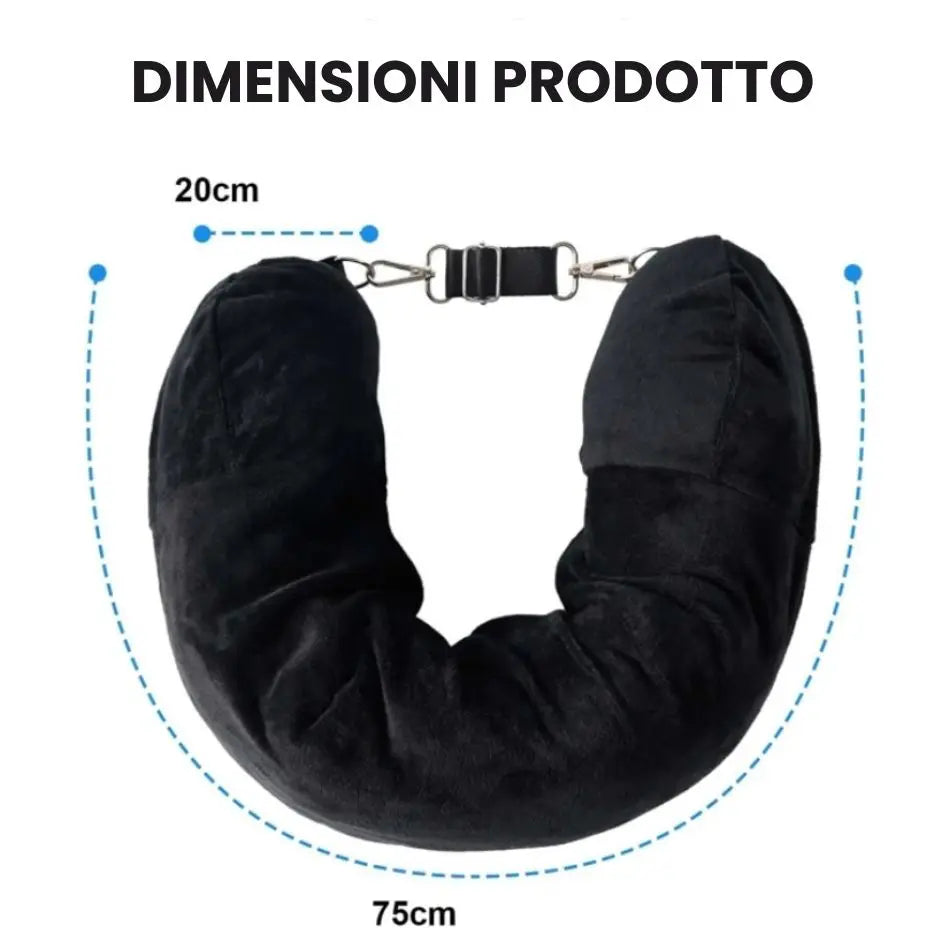 SoloTravel Cuscino | Cuscino da Viaggio 2 in 1 – Comfort + Spazio Extra