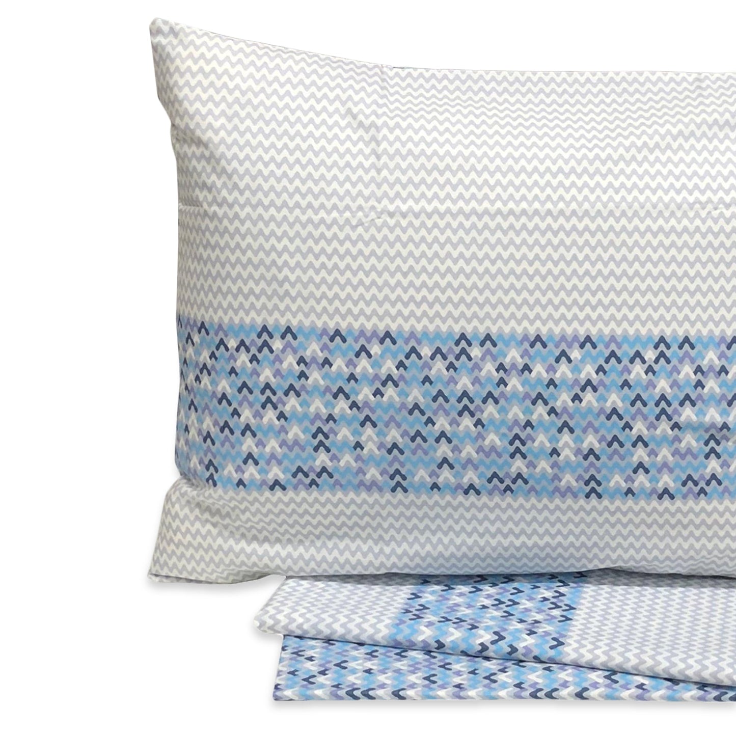 Completo lenzuola in cotone stampato letto singolo Imberti 1 piazza 3107