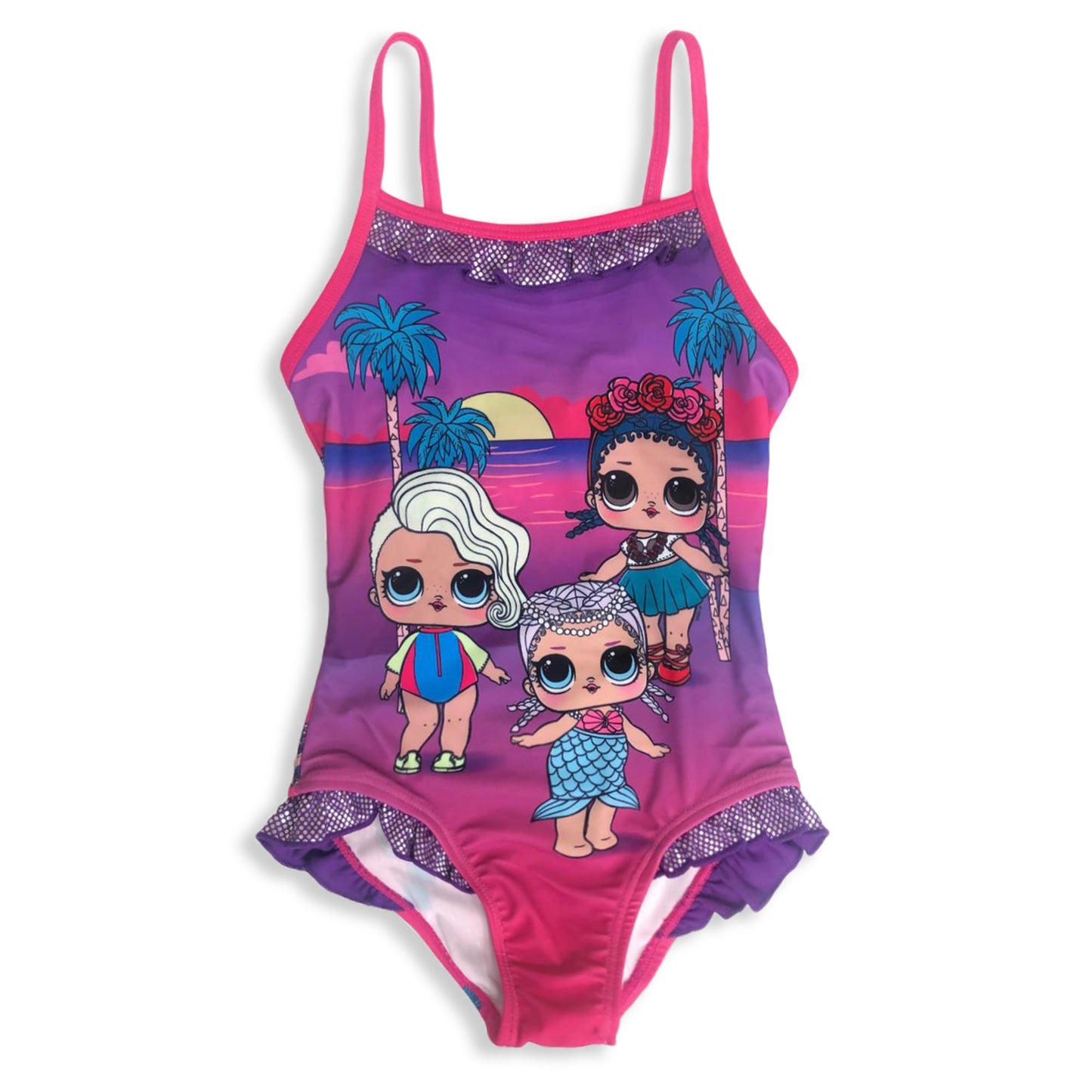 Costume 1 pezzo da mare ufficiale LOL Surprise per bambina piscina 3139
