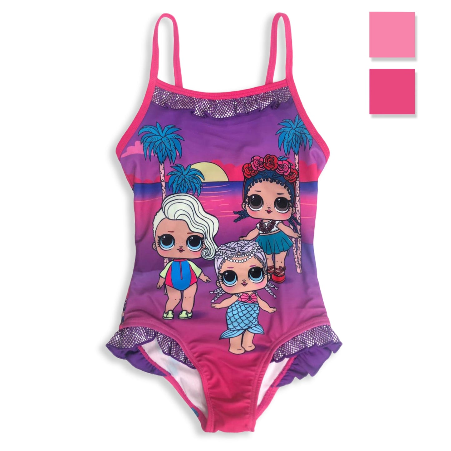 Costume 1 pezzo da mare ufficiale LOL Surprise per bambina piscina 3139