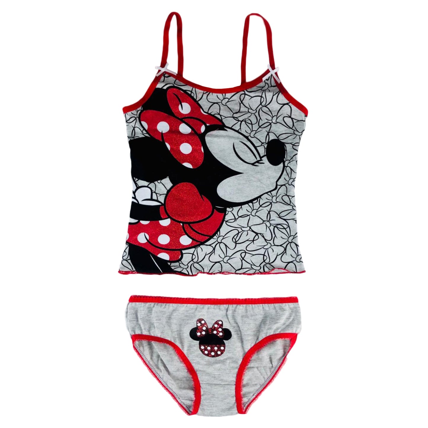 Pigiama bambina Disney Minnie completo canotta e mutandina estivo cotone 3140
