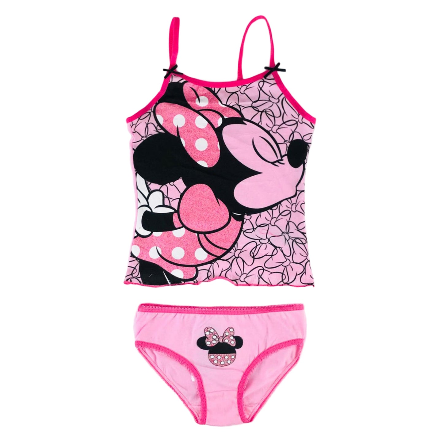 Pigiama bambina Disney Minnie completo canotta e mutandina estivo cotone 3140